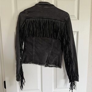 Denim Fringe jacket